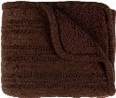 Tucker Throw Blankets in Dark Brown Color by Surya