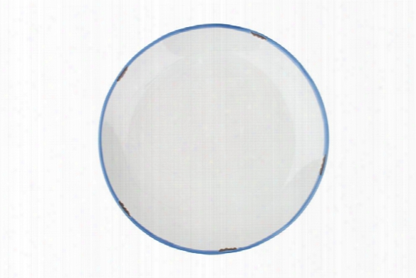 Tinware Dinner Plate In White Design By Canvas