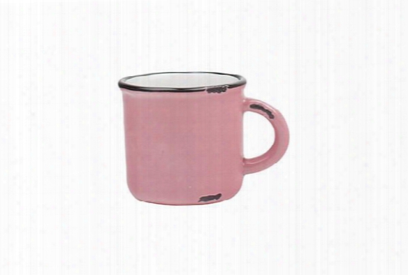 Tinware Espresso Mug In Pink Design By Canvas