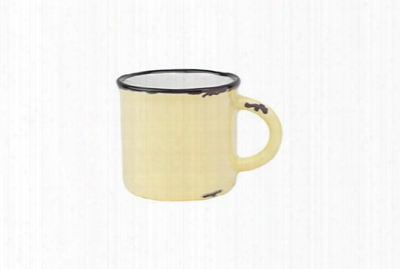 Tinware Espresso Mug In Yellow Design By Canvas