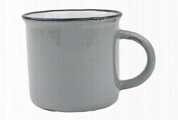 Tinware Mug In Light Grey Design By Canvas