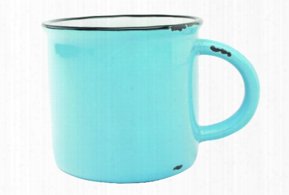 Tinware Mug In Teal Design By Canvas