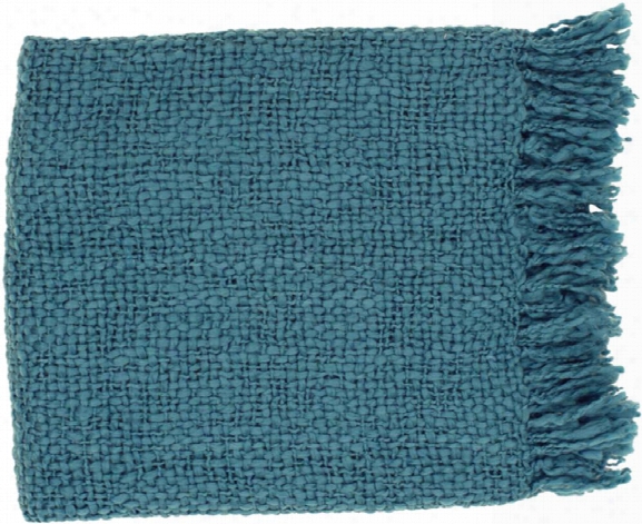 Tobias Throw Blankets In Teal Color By Surya