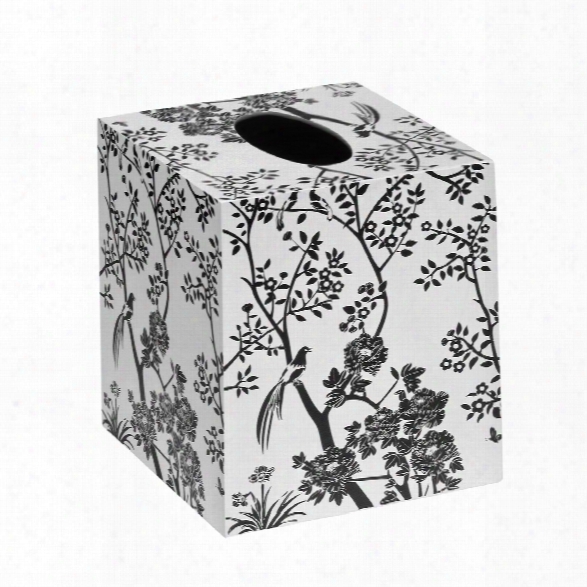 Toile Tissue Box In Black & White Design By Bungalow 5