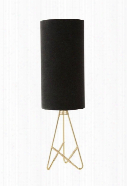 Toko Table Lamp In Dark Grey & Velvet Design By Oyoy