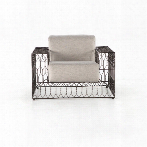 Torrance Outdoor Club Chair In Silver River