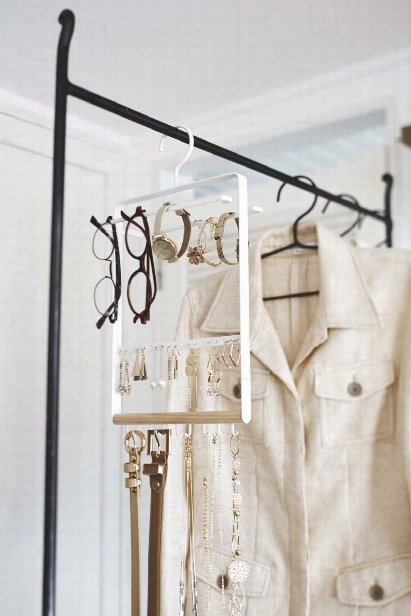Tosca Accessory & Glasses Hanger In White Design By Yamazaki