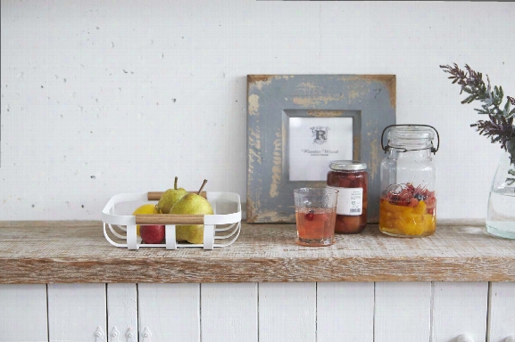 Tosca Fruit Basket In White Design By Yamazaki