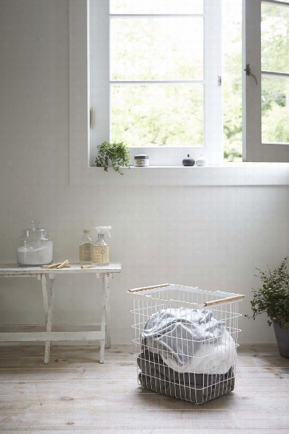 Tosca Laundry Basket Large In White Design By Yamazaki