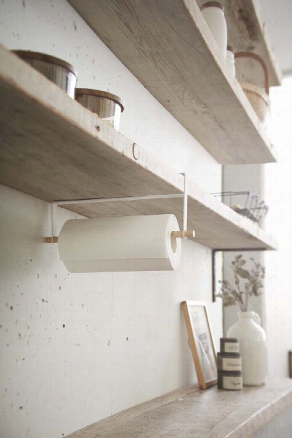 Tosca Under Shelf Paper Towel Holder In White Design By Yamazaki