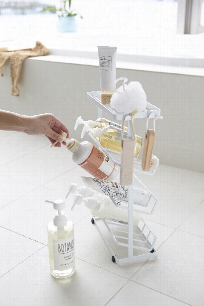 Tower Free Standing Shower Caddy In Various Colors Design By Yamazaki