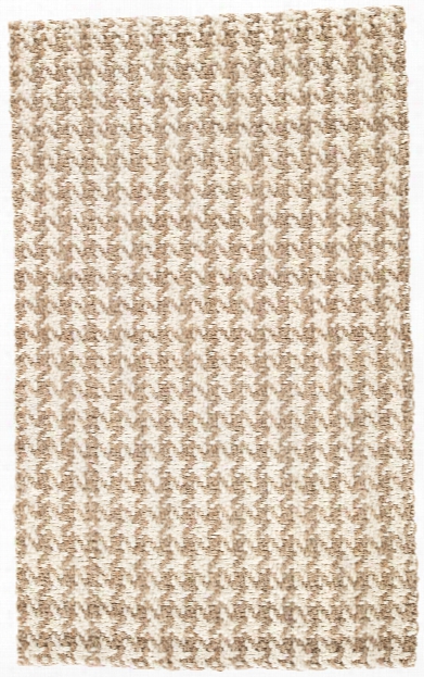 Tracie Natural Geometric White & Taupe Area Rug Design By Jaipur