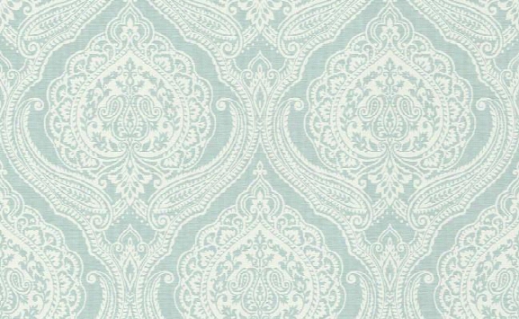 Traditional Damask Wallpaper In Greens And White Design By Seabrook Wallcoverings