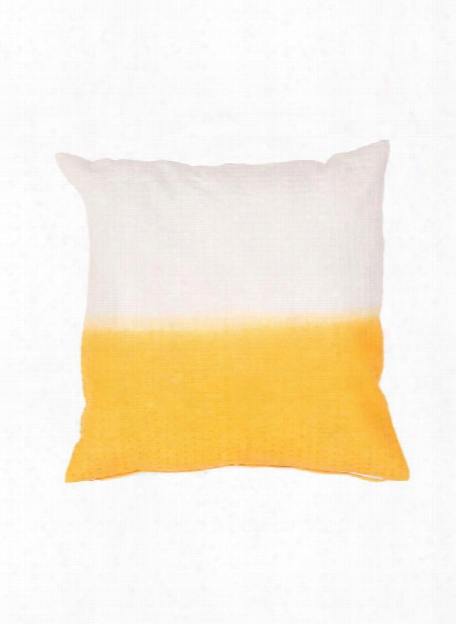 Traditions Made Pillow In Golden Rod & Birch Design By Jaipur