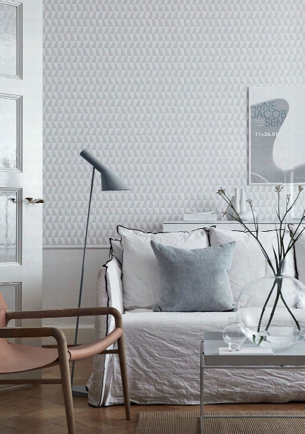 Trapez Sage Geometric Wallpaper From The Scandinavian Designers Ii Collection By Brewster