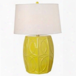 Treillage Garden Stool Lamp In Citron Design By Emissary