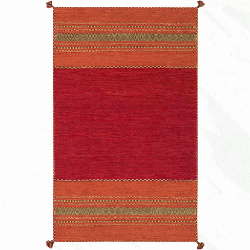 Trenza Rug In Orange & Brown Design By Surya