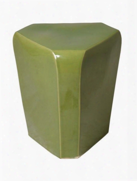 Triangle Stool In Celery Green Design By Emissary