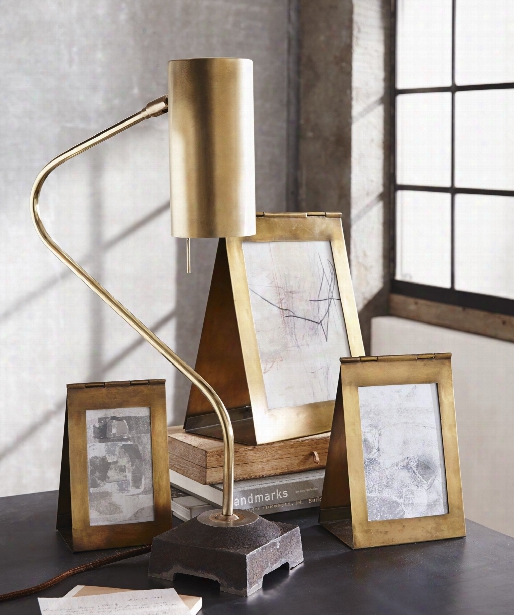 Triangolo Antiqued Brass Frames By Roost