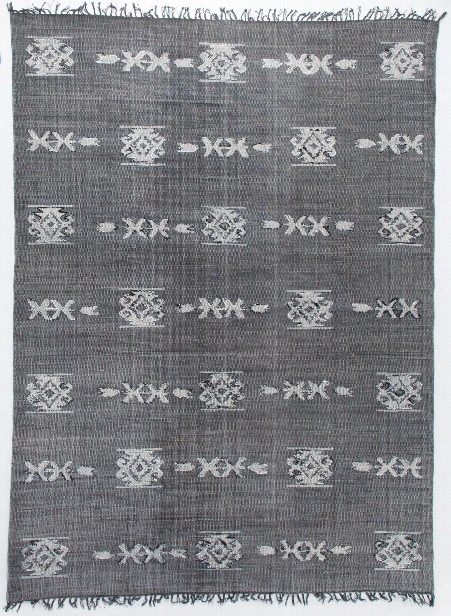 Tribal Rug In Faded Black