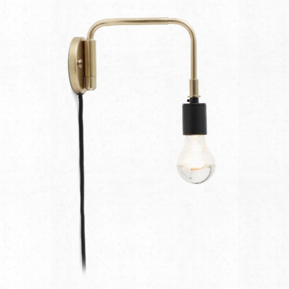 Tribeca Staple Wall Lamp In Brass Design By Menu