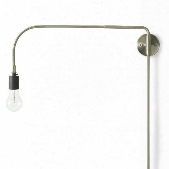 Tribeca Warren Wall Lamp In Brushed Steel Design By Menu