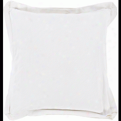 Triple Flange Ivory Pillow Design By Surya