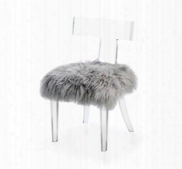 Tristank Lismos Sheep Skin Gray Chair Design By Interlude Home