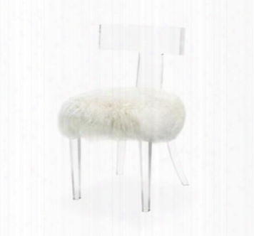 Tristan Klismos Sheep Skin Ivory Chair Design By Interlude Home