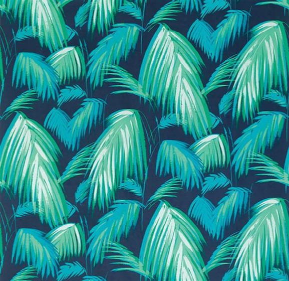 Tropicana Fabric In Dark Petrol And Emerald By Matthew Williamson For Osborne & Little