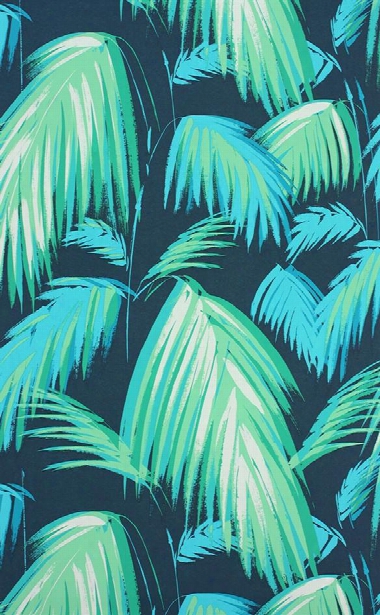 Tropicana Wallpaper In Petrol And Emerald By Matthew Williamson For Osborne & Little