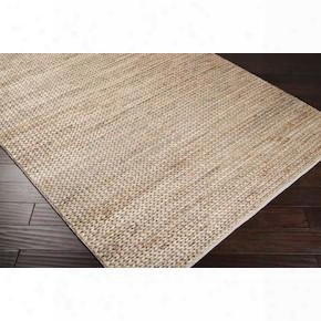 Tropics Collection Jute Area Rug In Biscotti Design By Surya