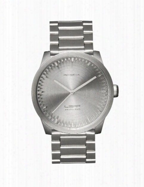 Tube Watch In Steel Design By Leff Amsterdam