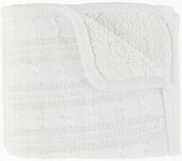 Tucker Throw Blankets In White Color By Surya