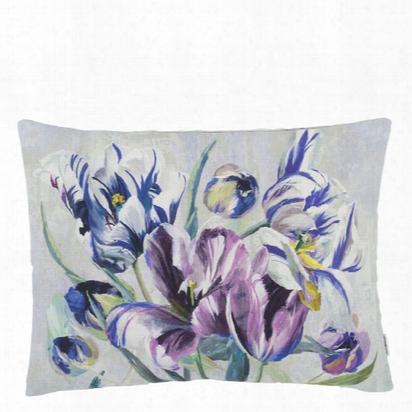 Tulipa Stellata Violet Decorative Pillow Design By Designers Guild