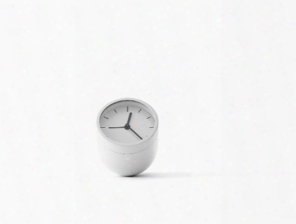 Tumbler Alarm Clock In White Design By Menu
