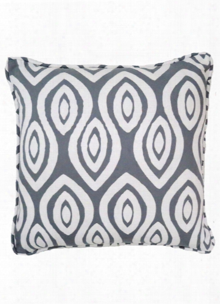 Turkish Eye Pillow In White On Castle Grey Design By Selamat