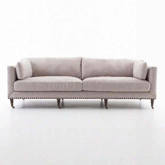 Turned Leg Sofa In Axis Stone