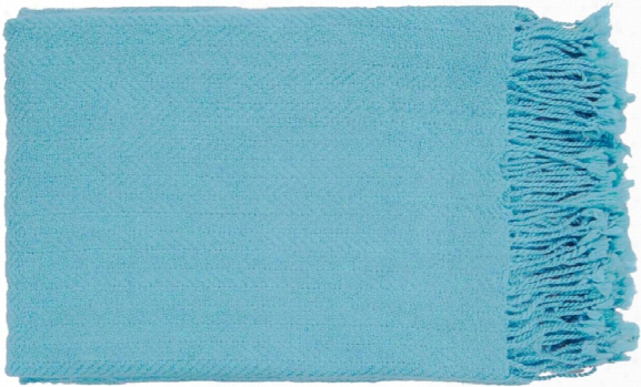 Turner Throw Blankets In Sky Blue Color By Surya