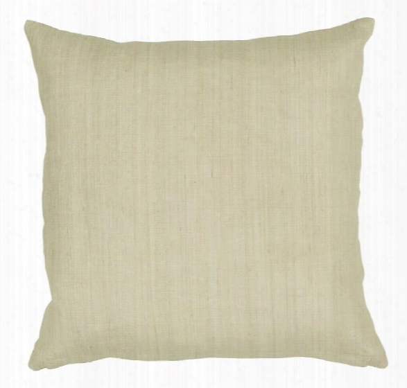 Tussar Silk Pillow In Natural Design By Chandra Rugs
