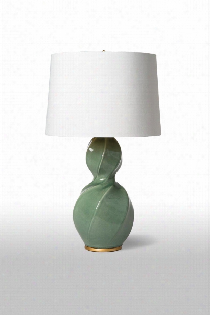 Twist Lamp In Ocean Spray Design By Barbara Cosgrove