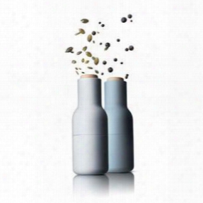 Two-pack Bottle Grinder In Cloud And Storm Blue Design By Menu