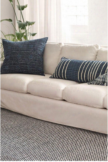 Two-tone Rope Navy & Ivory Indoor/outdoor Rug Design By Dash & Albert