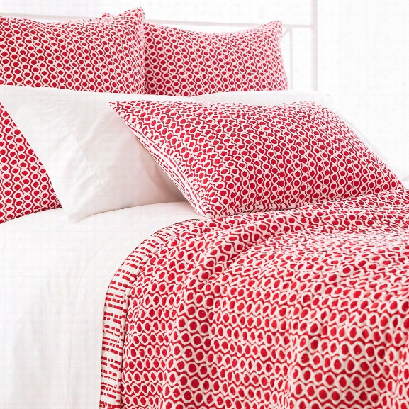Tyler Red Quilted Bedding Design By Pine Cone Hill