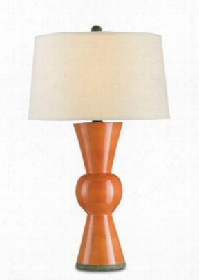 Upbeat Table Lamp In Orange Design By Currey & Company