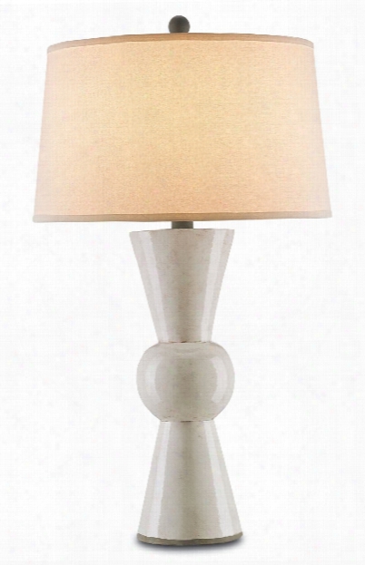 Upbeat Table Lamp In White Design By Currey & Company