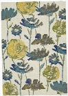 Watercolor Collection Power Loomed Polypropylene Area Rug in Meadow design by BD Fine
