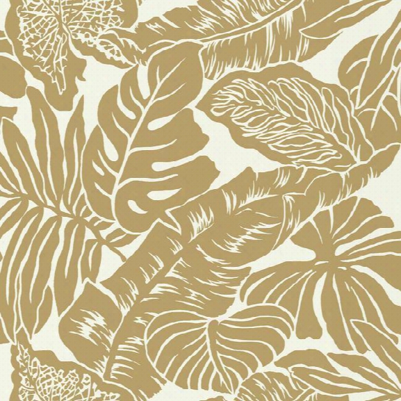 Valdivian Wallpaper In Gold From The Ashford Whites Collection By York Wallcoverings