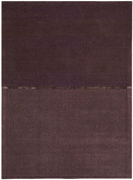 Vale Wool And Viscose Area Rug In Burgundy Design By Calvin Klein Home