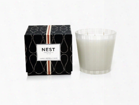 Vanilla Orchid & Almond 3 Wick Candle Design By Nest Fragrances